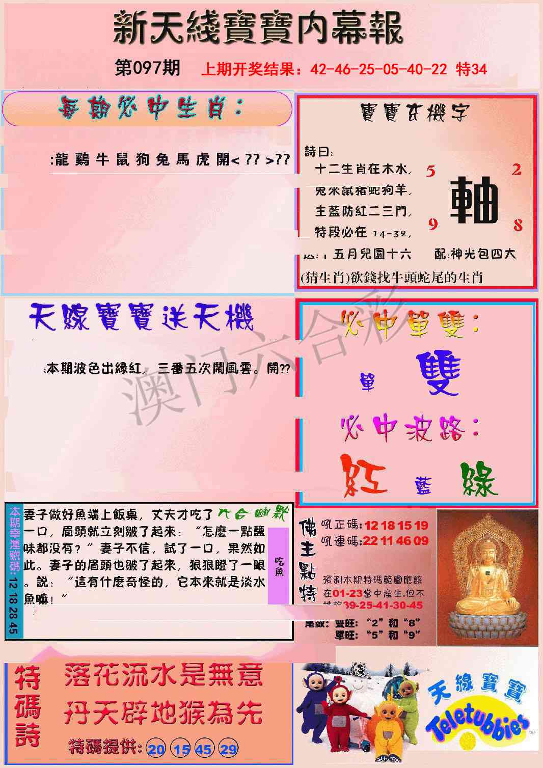 2025097期新天线宝宝(彩)