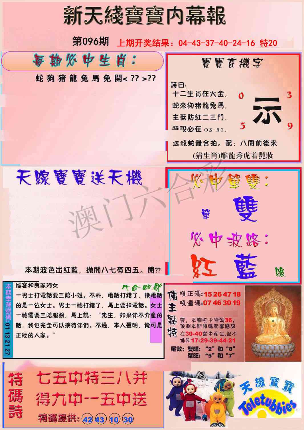2025096期新天线宝宝(彩)