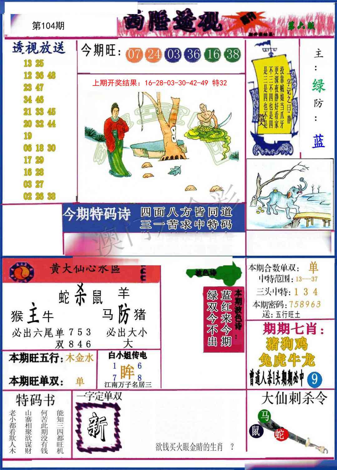 2025104期西陲透视