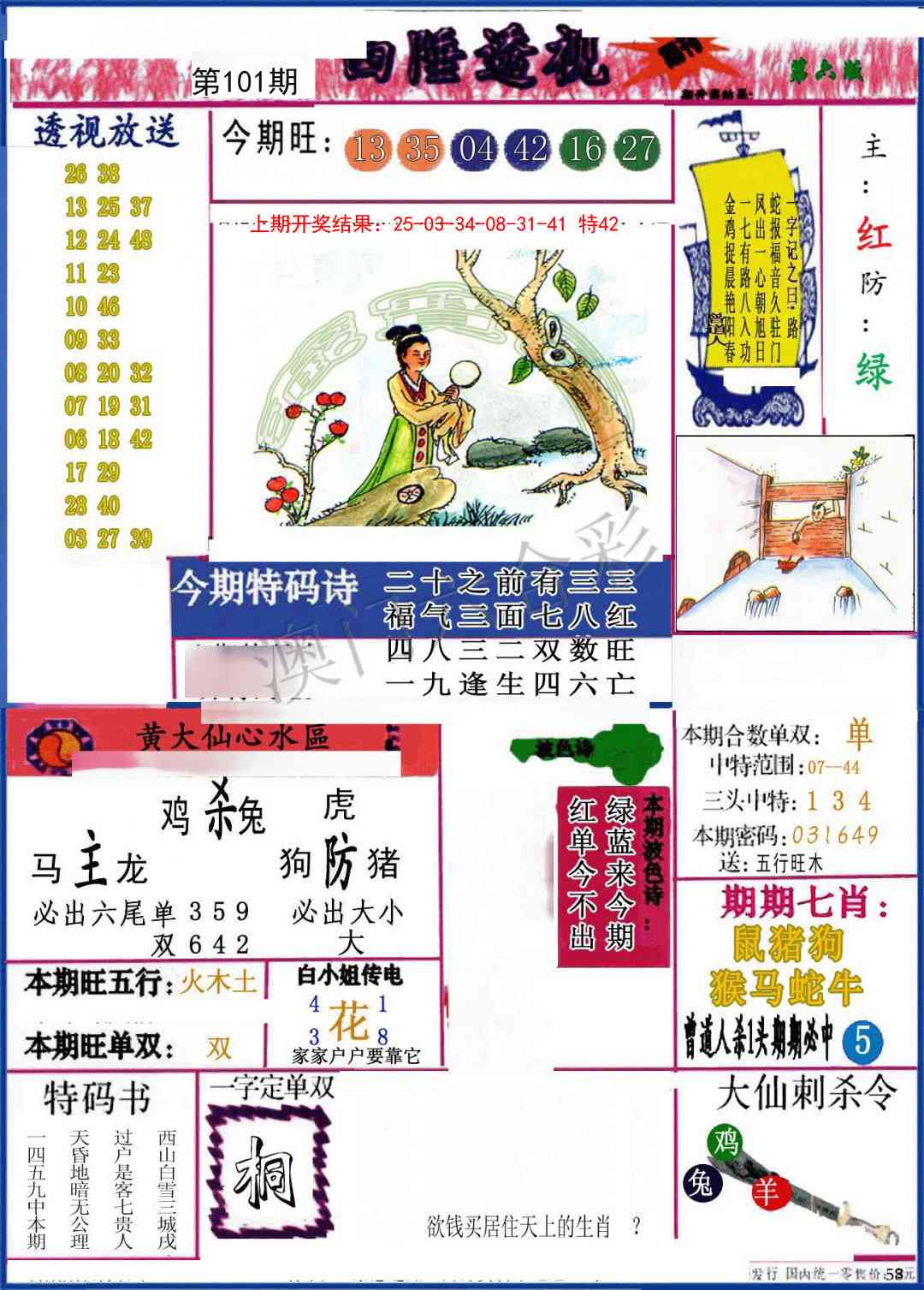 2025101期西陲透视