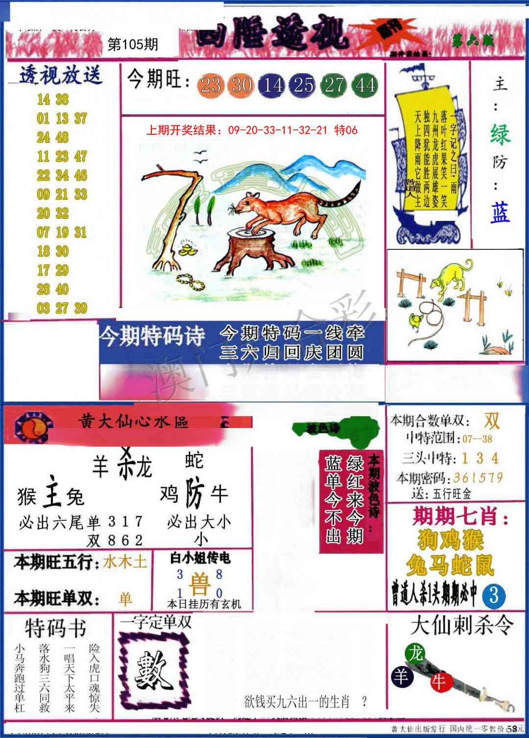2025105期西陲透视