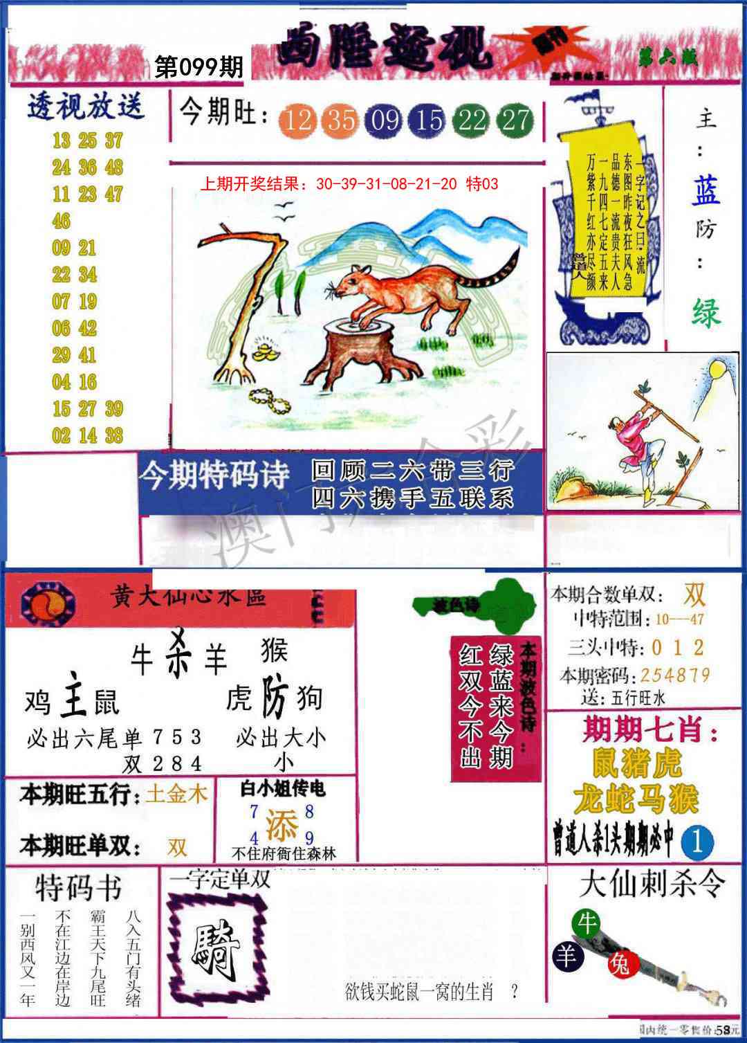 2025099期西陲透视
