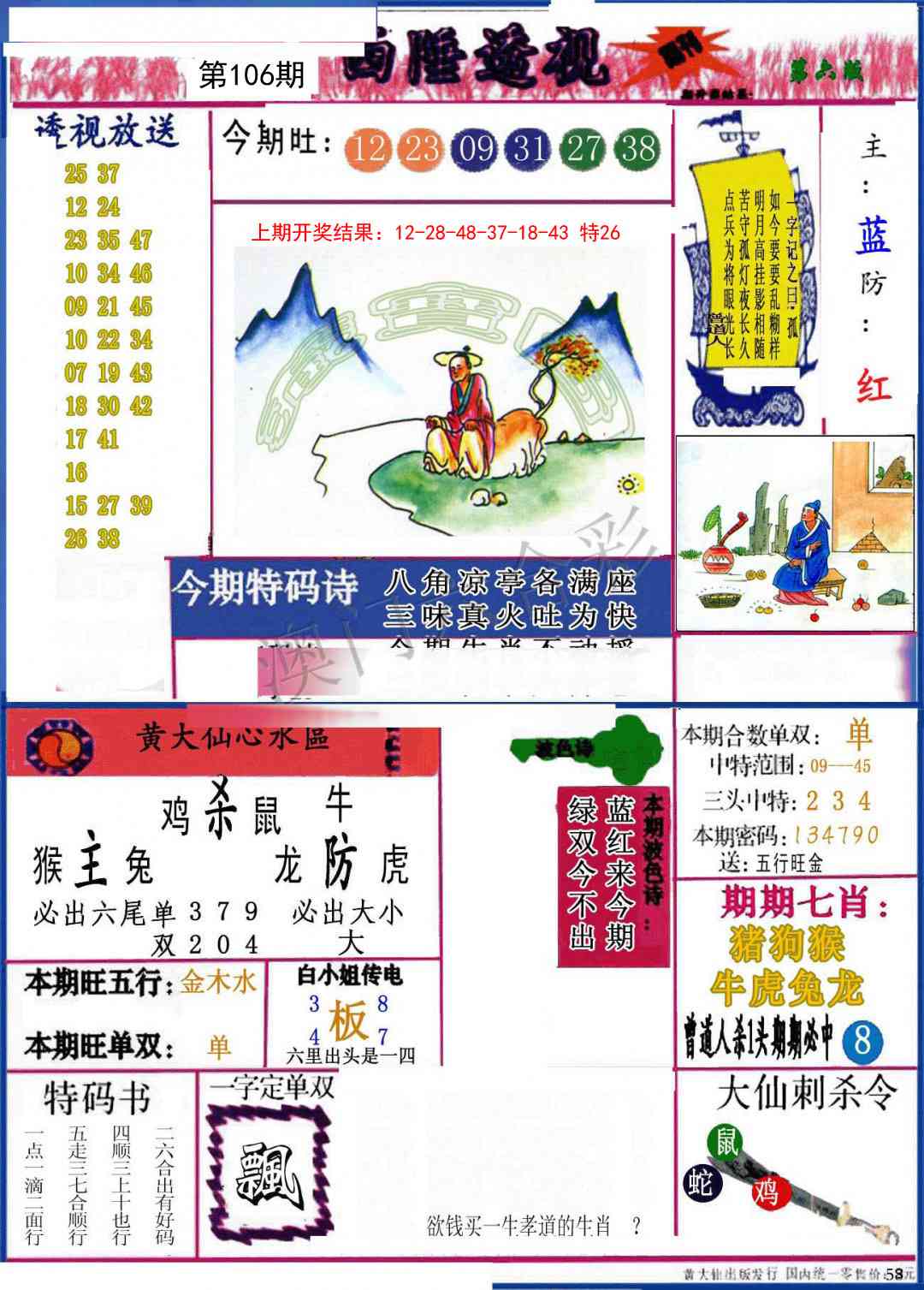 2025106期西陲透视
