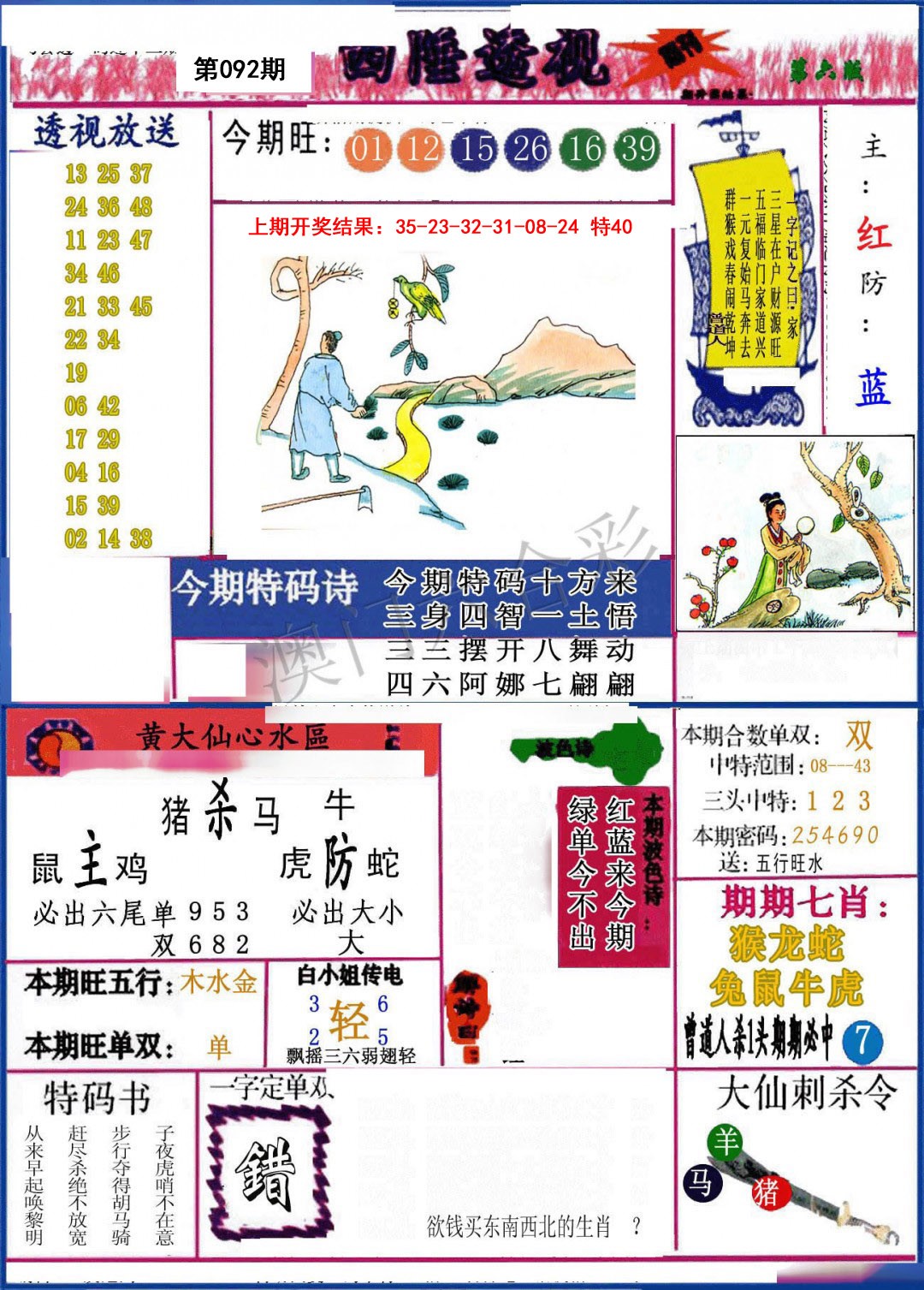 2025092期西陲透视