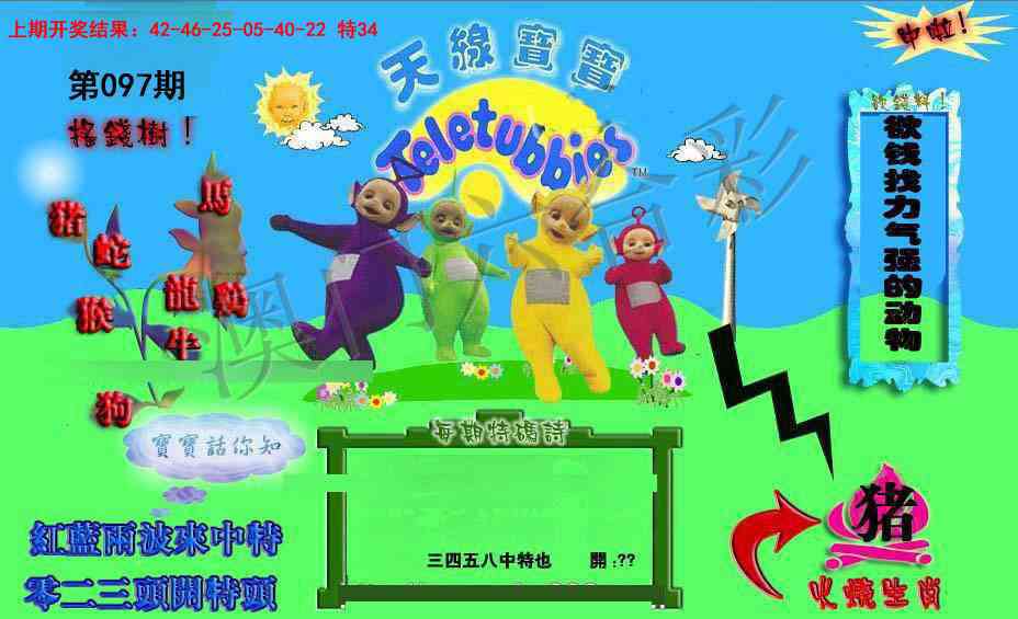 2025097期正版天线宝宝D