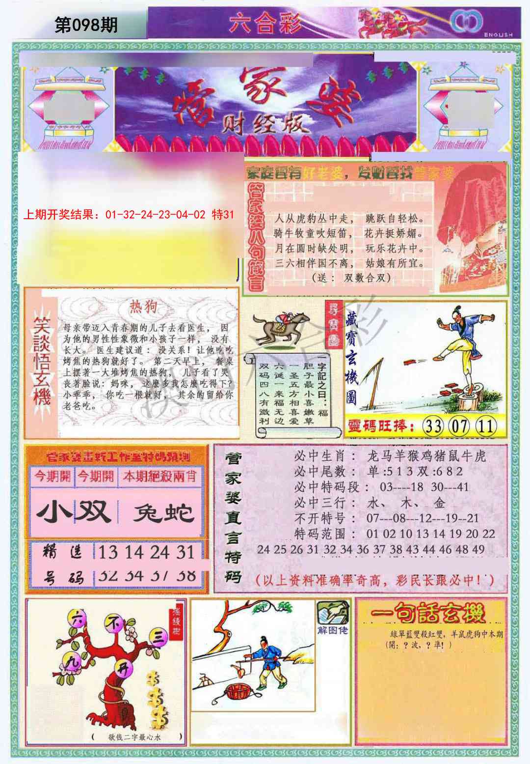2025098期管家婆财经版