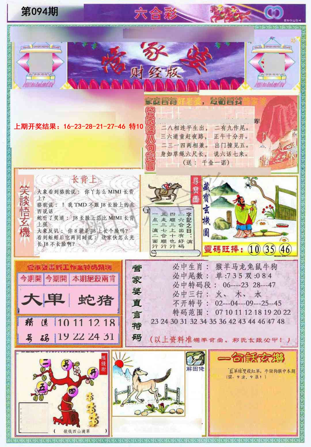 2025094期管家婆财经版