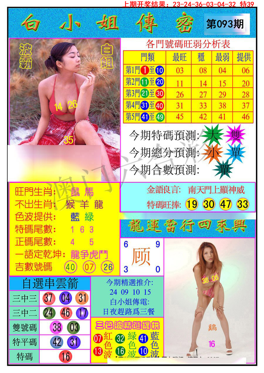 2025093期白小姐传密