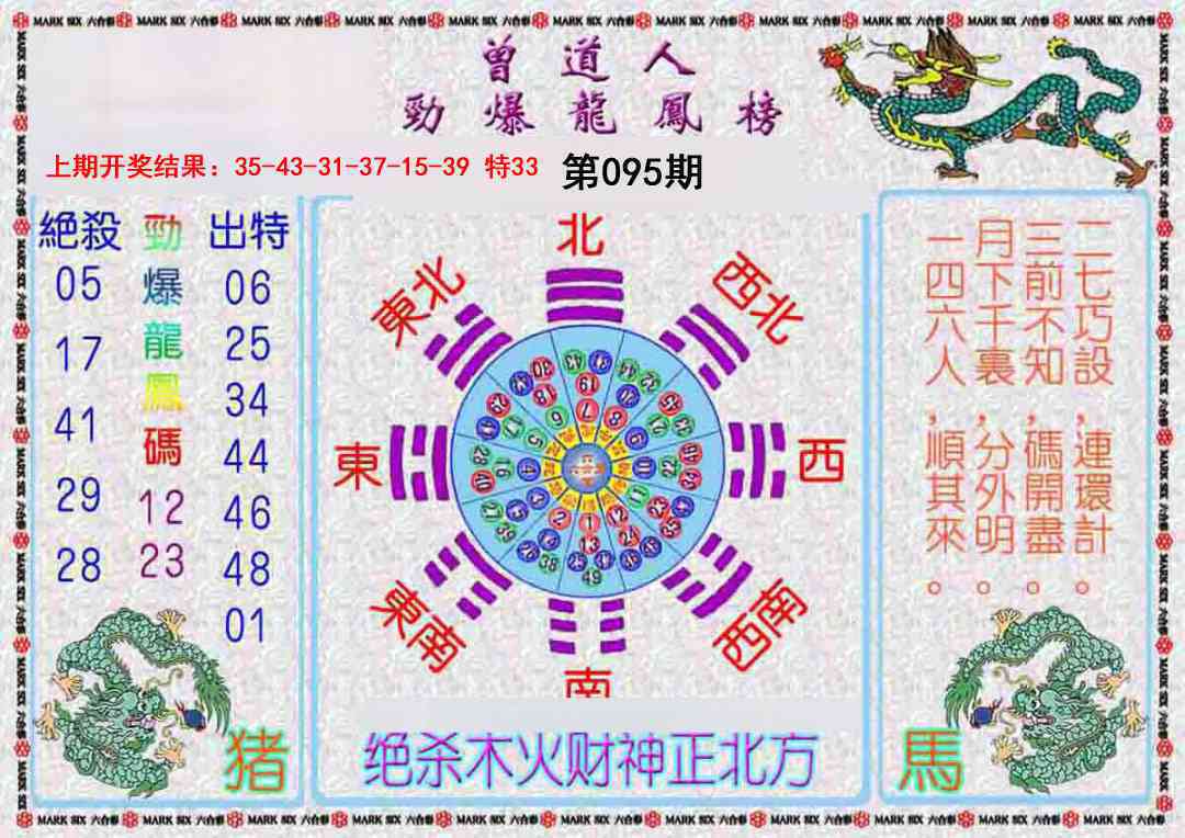 2025095期曾道人劲爆龙凤榜