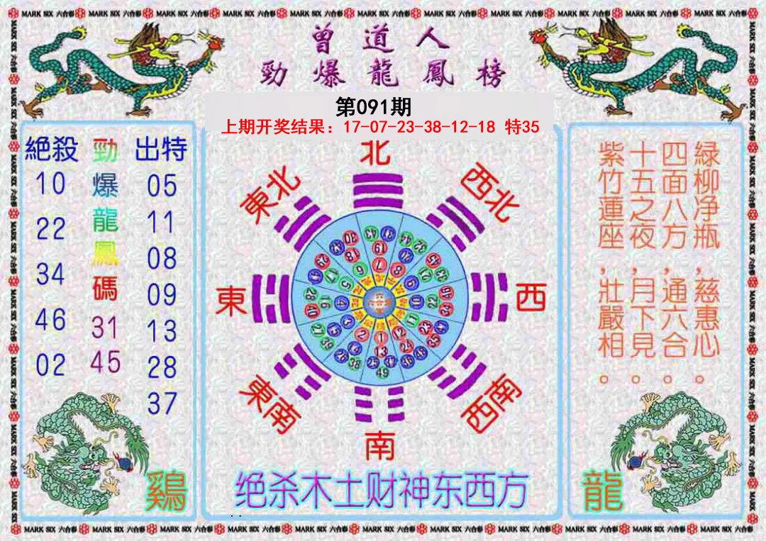 2025091期曾道人劲爆龙凤榜