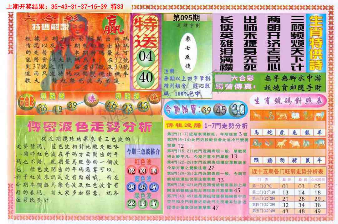 2025095期白小姐三点传密B