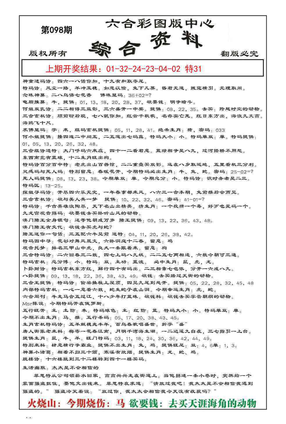 2025098期内部综合资料