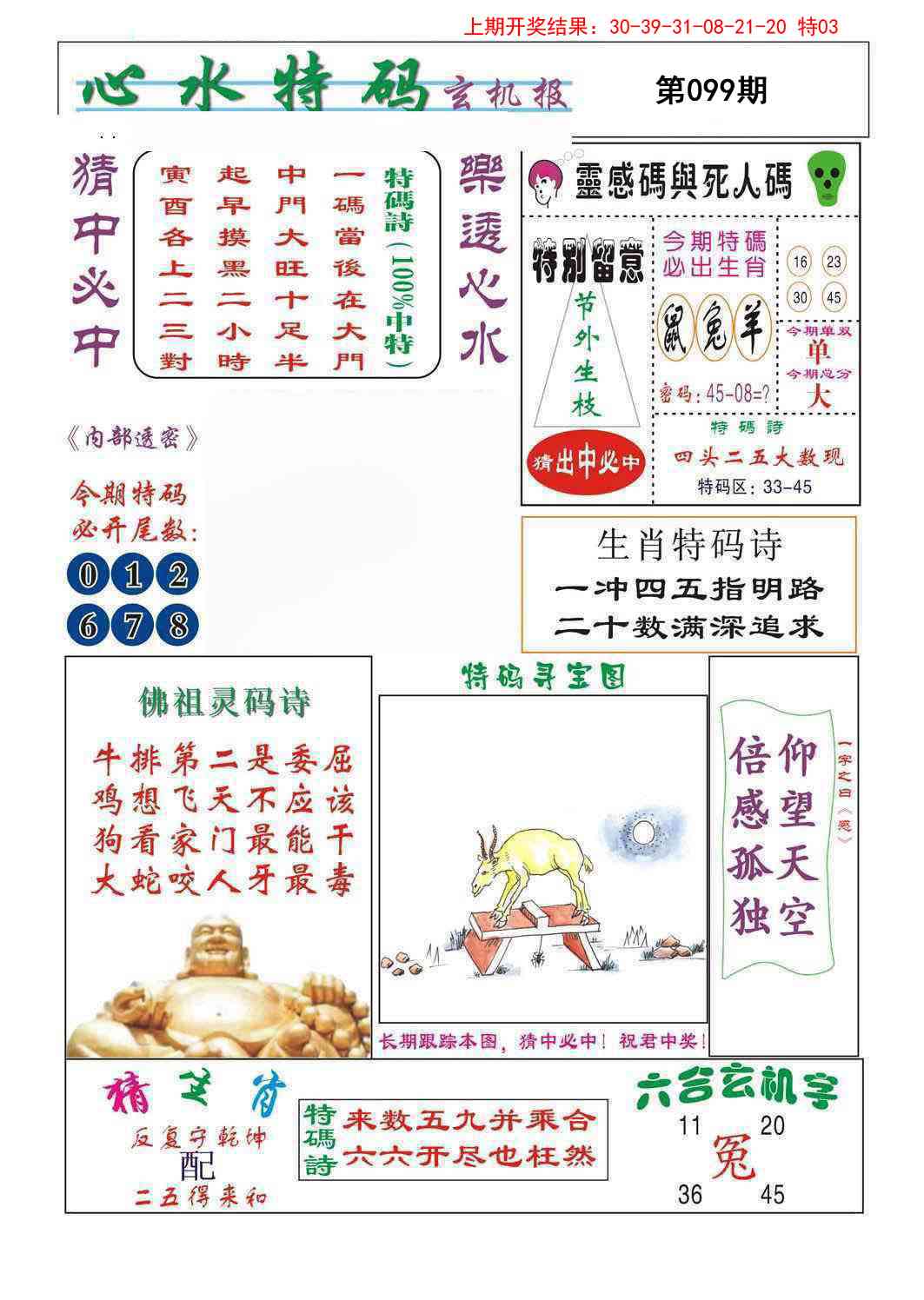 2025099期心水特码