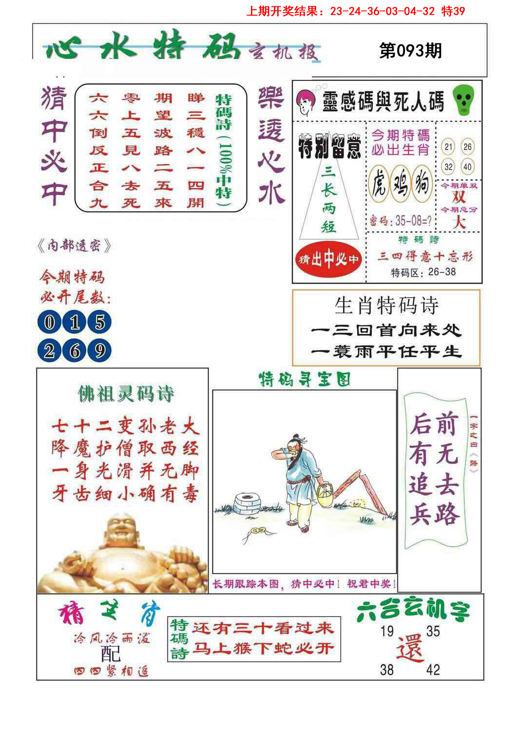 2025093期心水特码