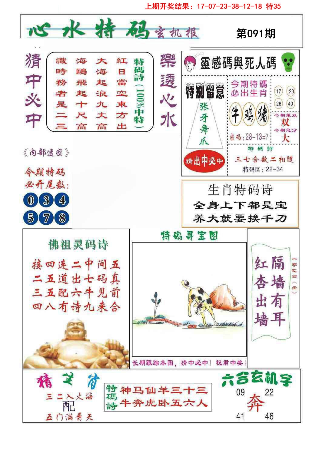 2025091期心水特码