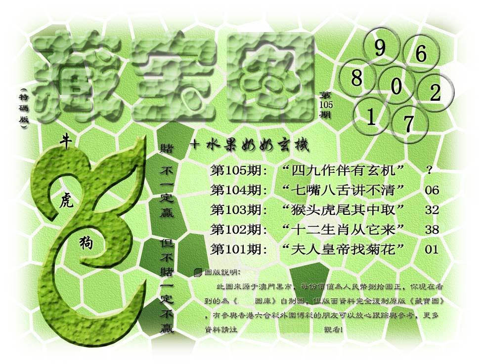 2025105期(水果奶奶藏宝图)正版