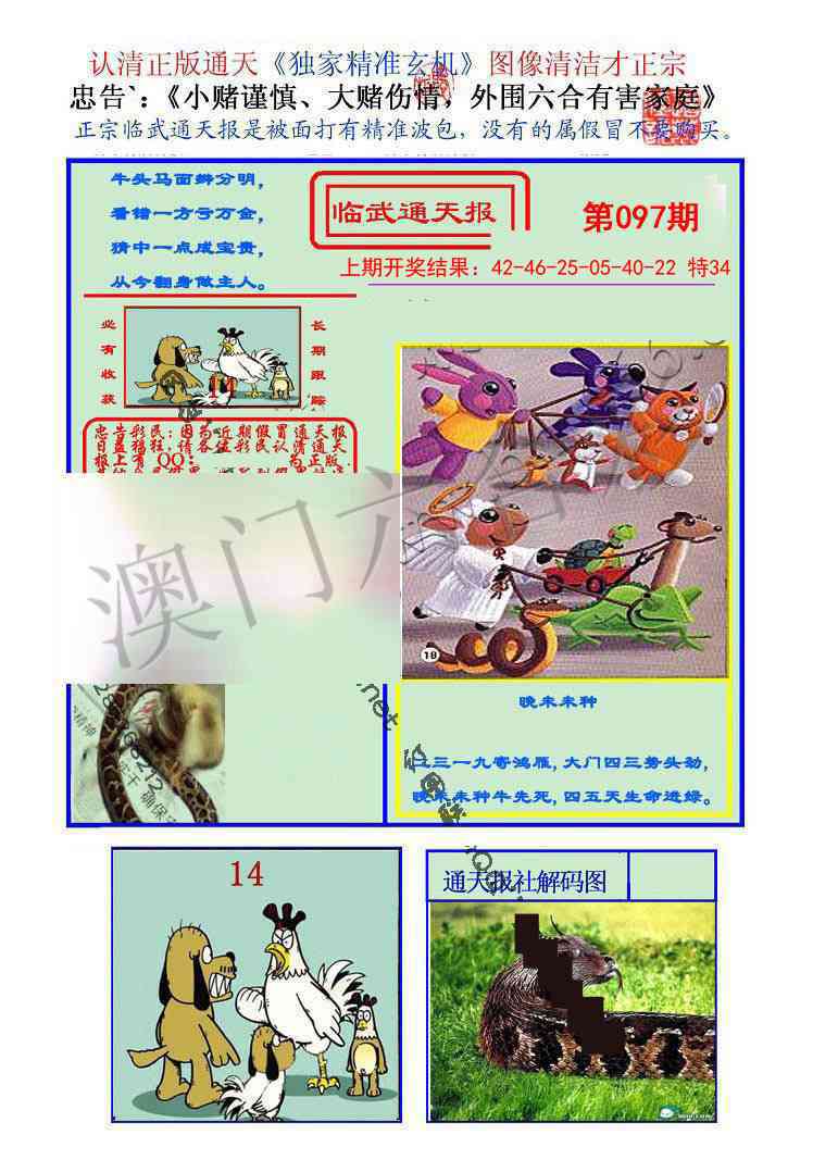 2025097期临武通天报