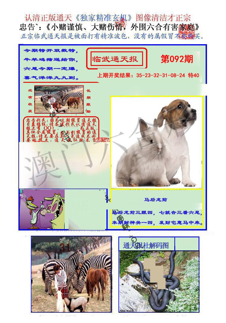 2025092期临武通天报