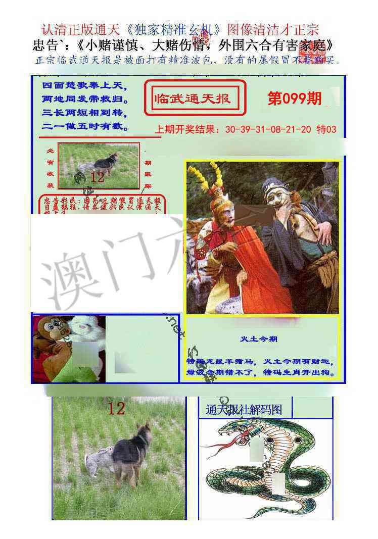 2025099期临武通天报