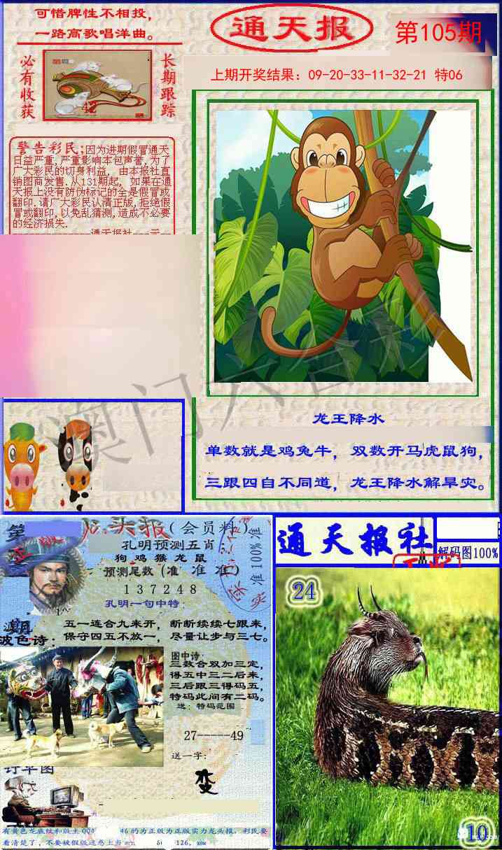 2025105期实力通天报