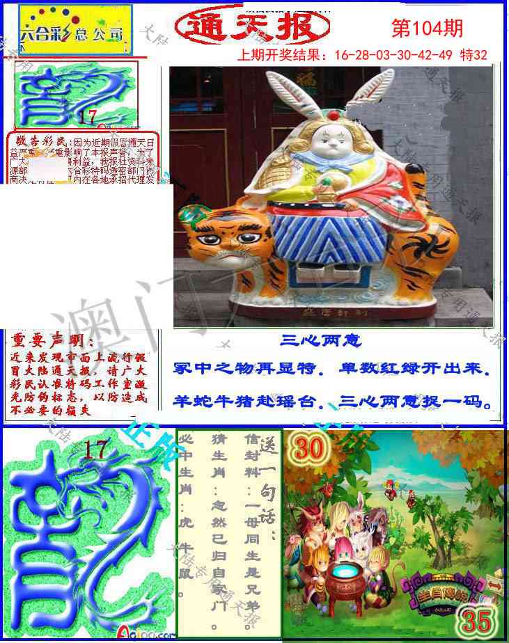 2025104期大陆通天报