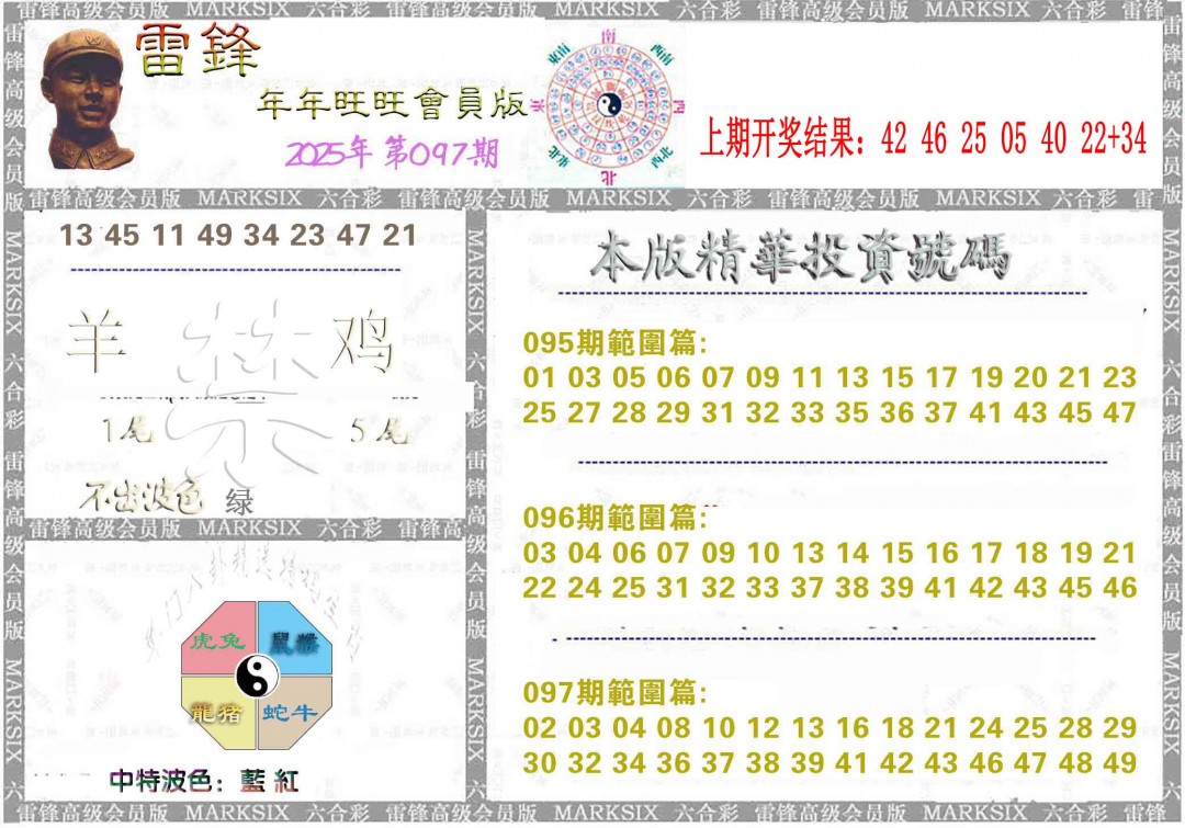 2025097期雷锋鼠年旺旺版
