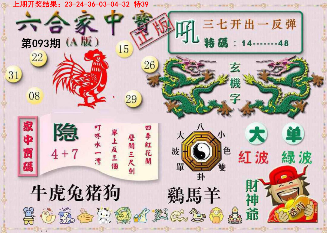 2025093期六合家中宝A