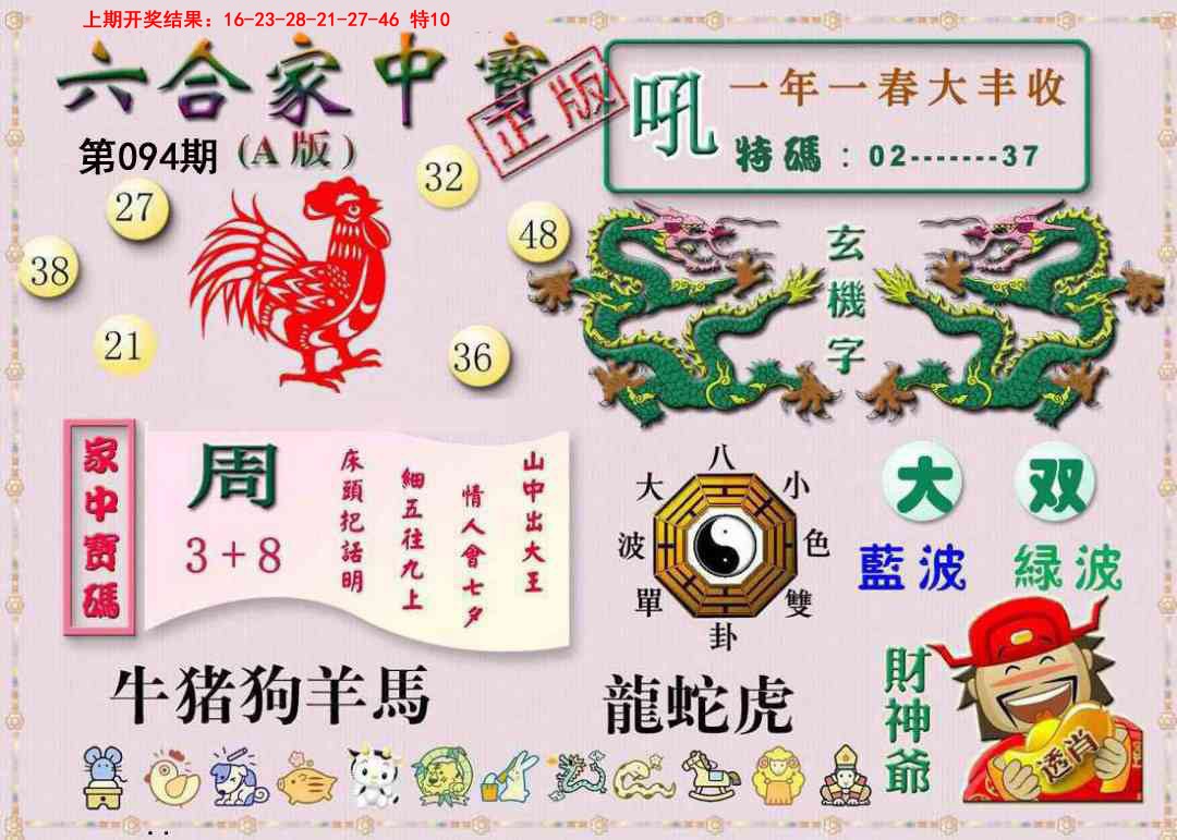 2025094期六合家中宝A