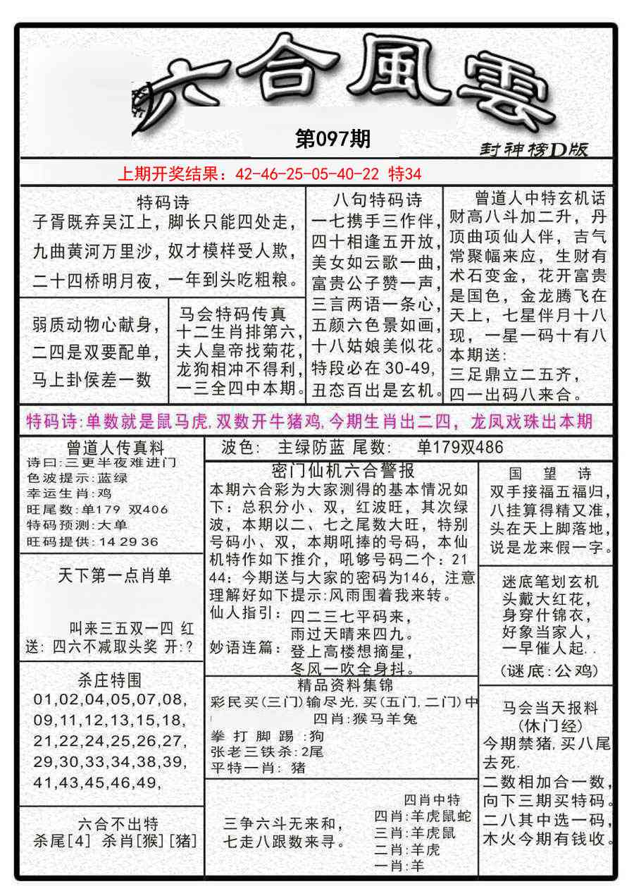 2025097期六合风云A
