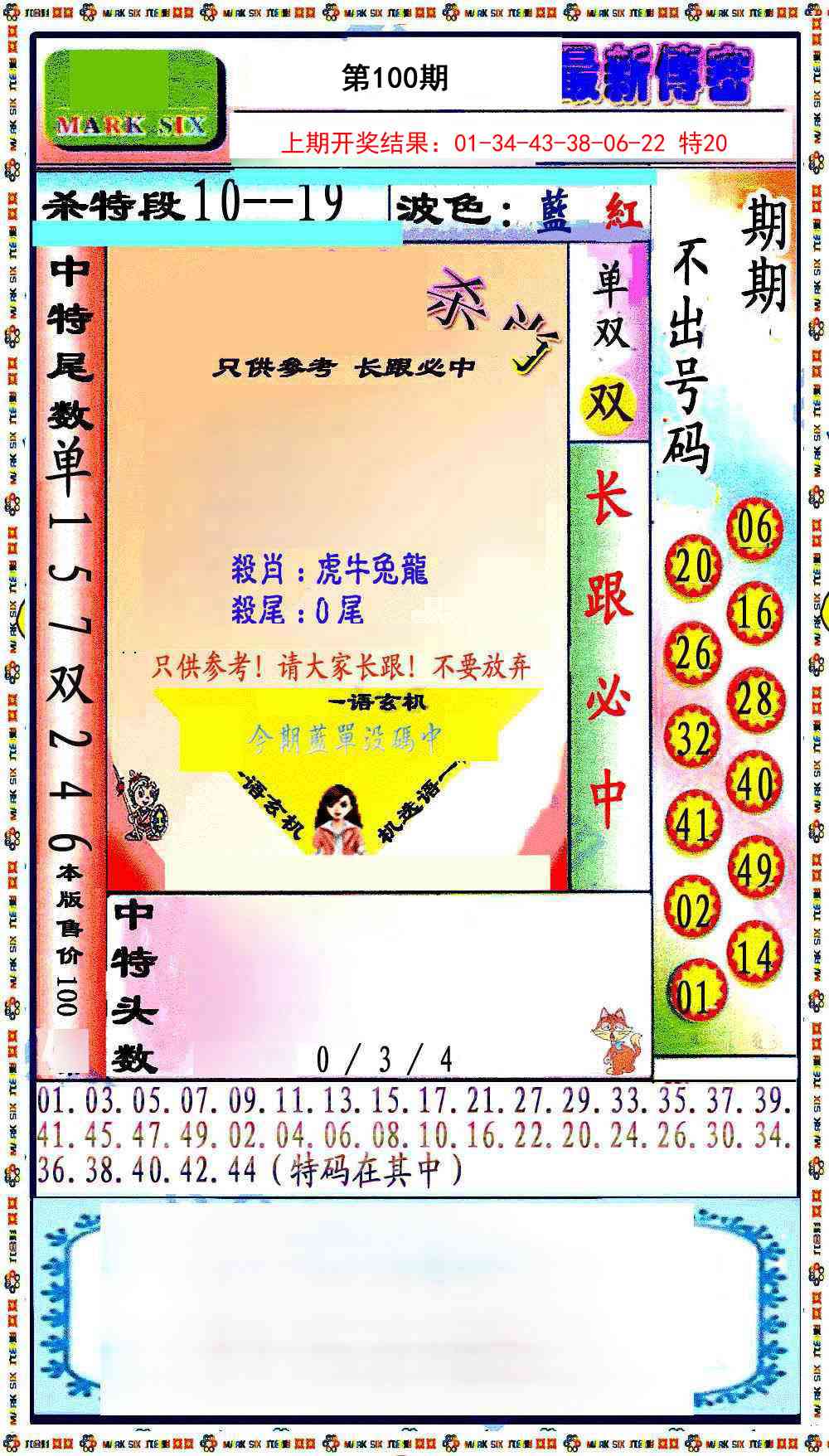 2025100期最新传密绝杀6肖