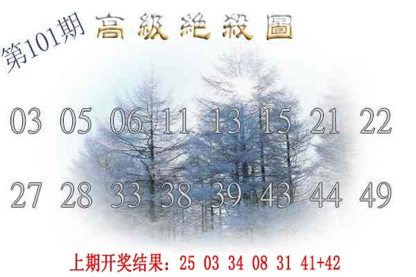 2025101期高级内部绝杀