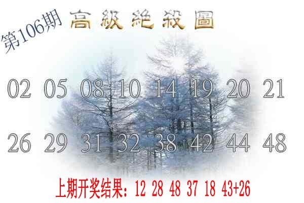 2025106期高级内部绝杀