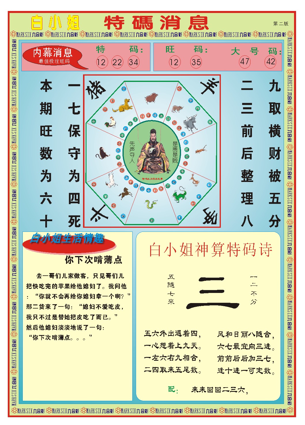 2025093期白小姐特码消息B