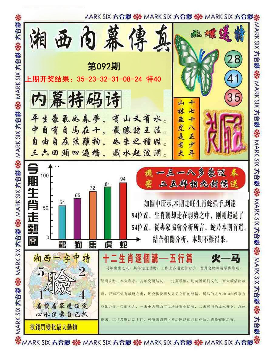 2025092期湘西内幕传真A