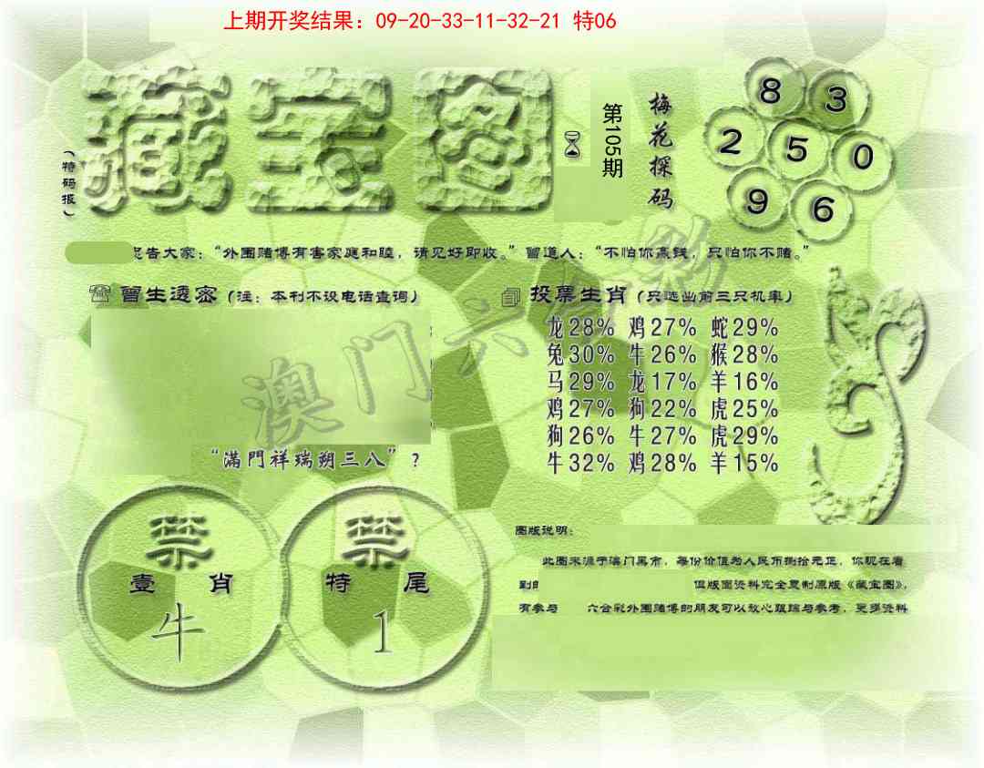 2025105期假老藏宝图