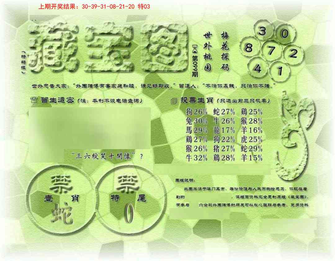 2025099期假老藏宝图