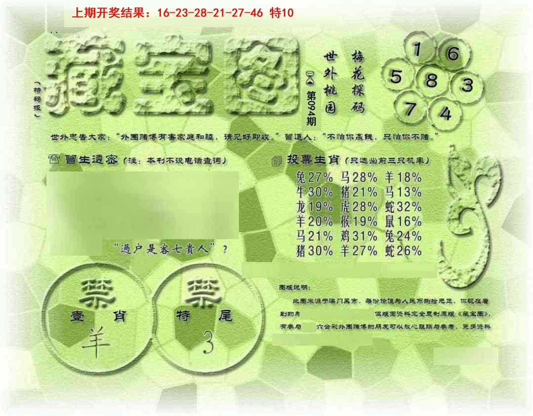 2025094期假老藏宝图
