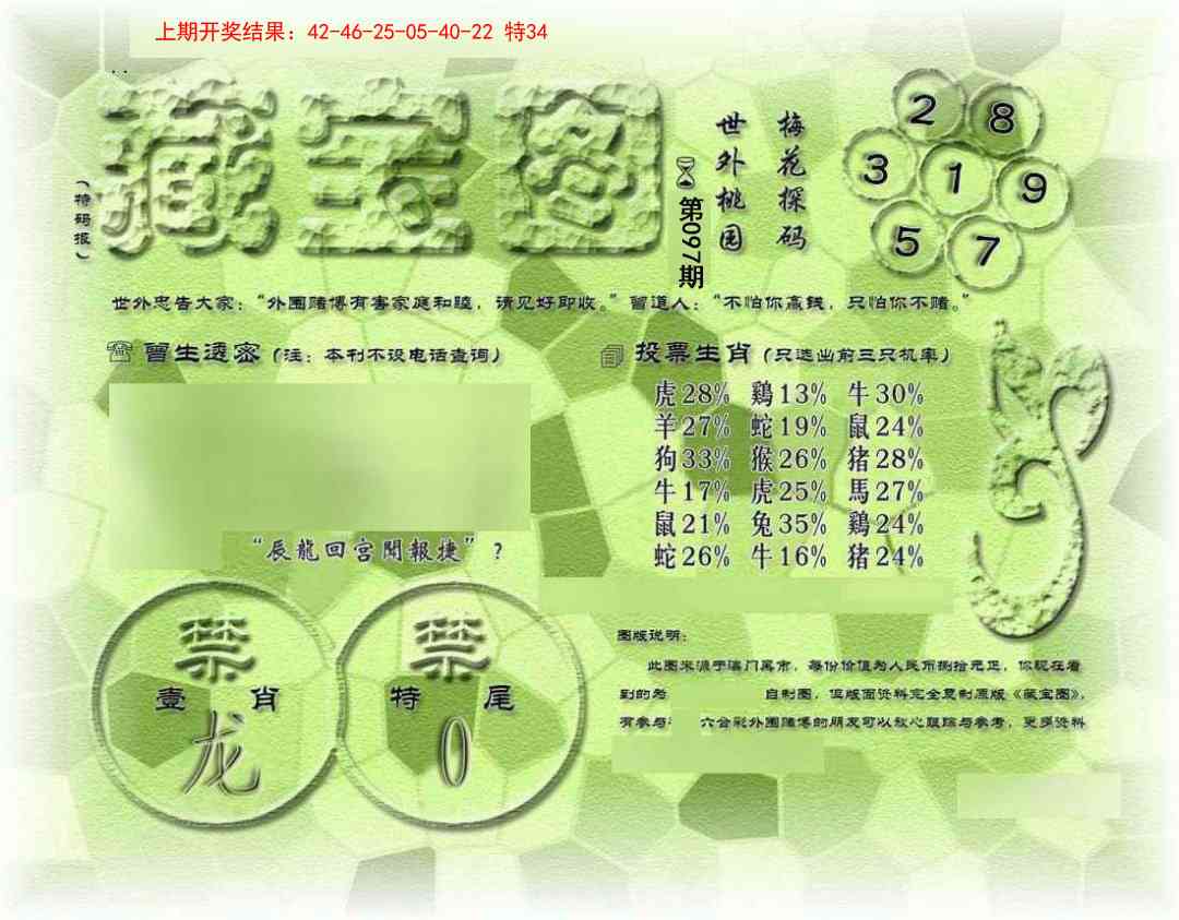 2025097期假老藏宝图
