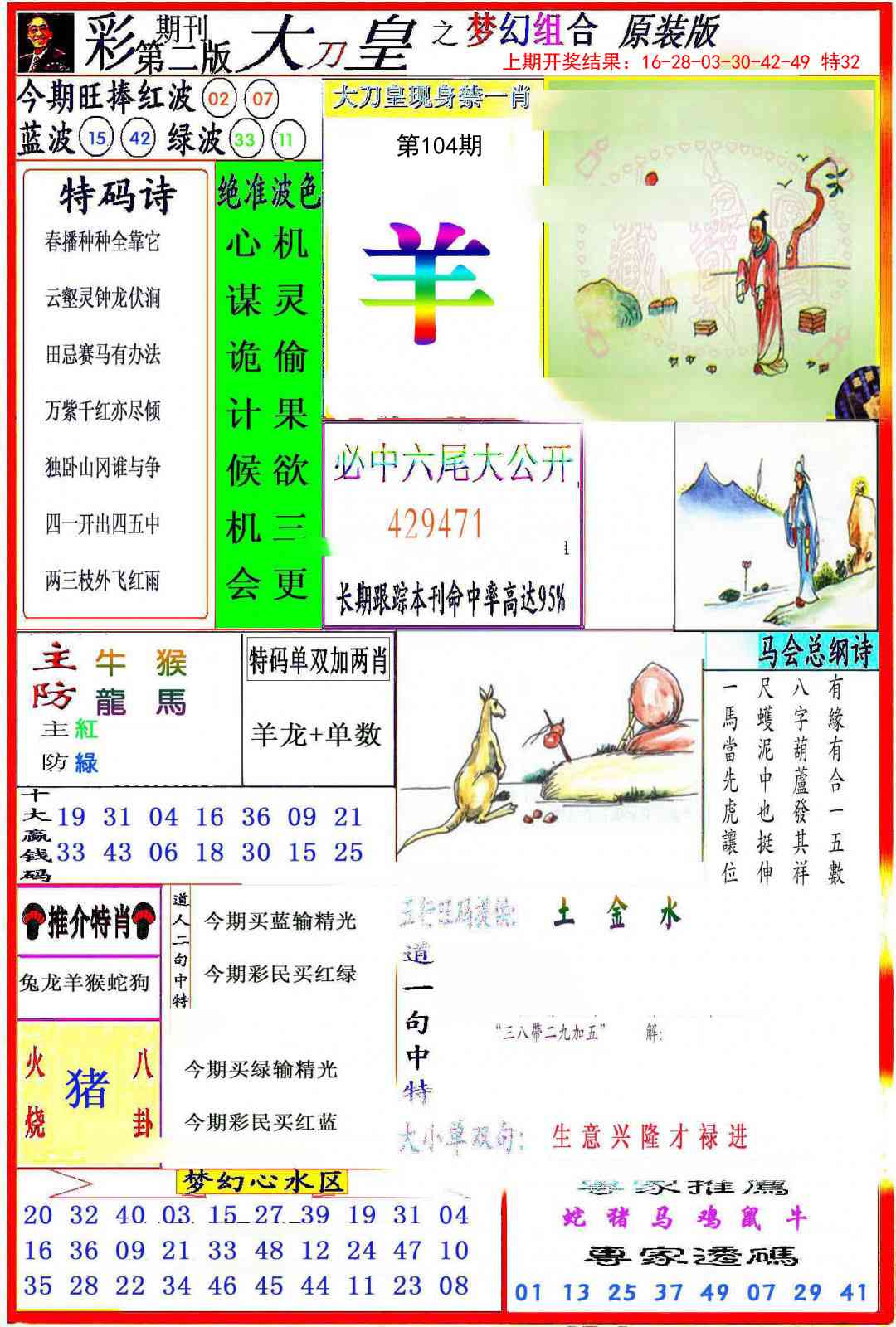 2025104期大刀皇之(梦幻组合)