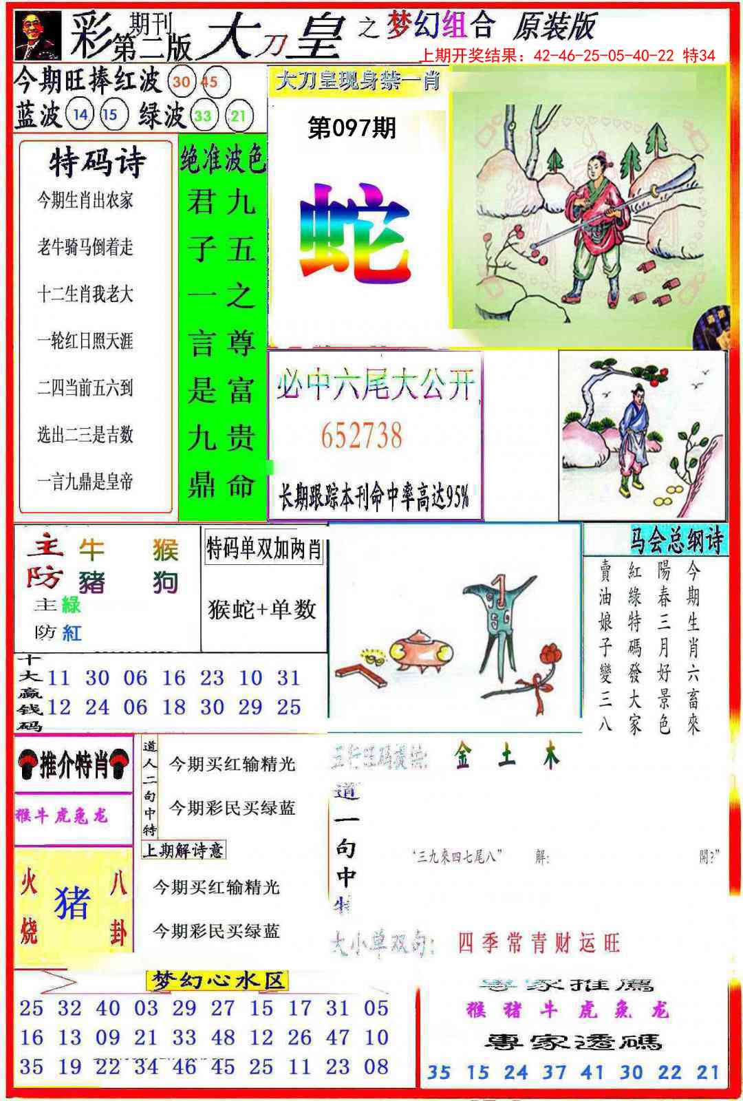 2025097期大刀皇之(梦幻组合)