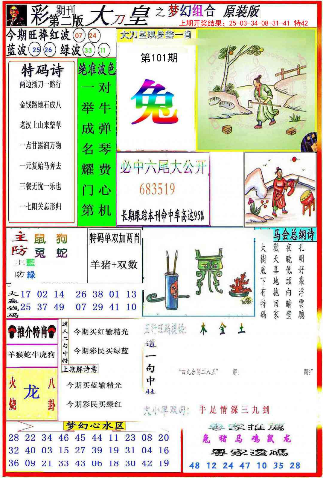 2025101期大刀皇之(梦幻组合)