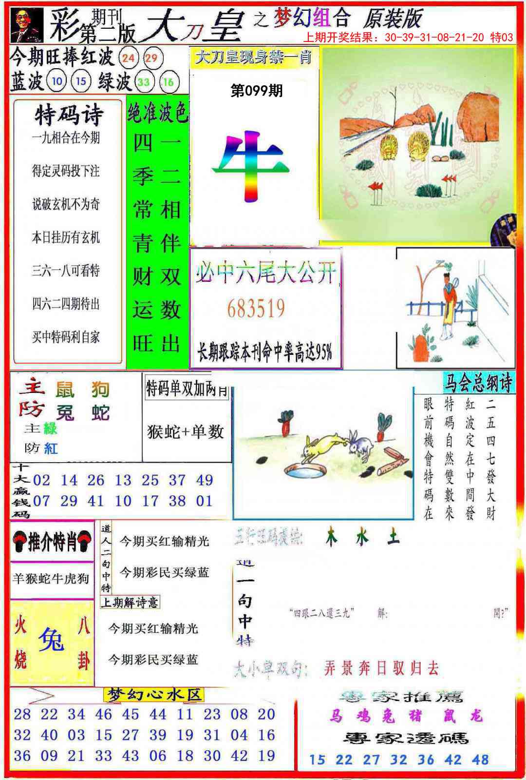 2025099期大刀皇之(梦幻组合)