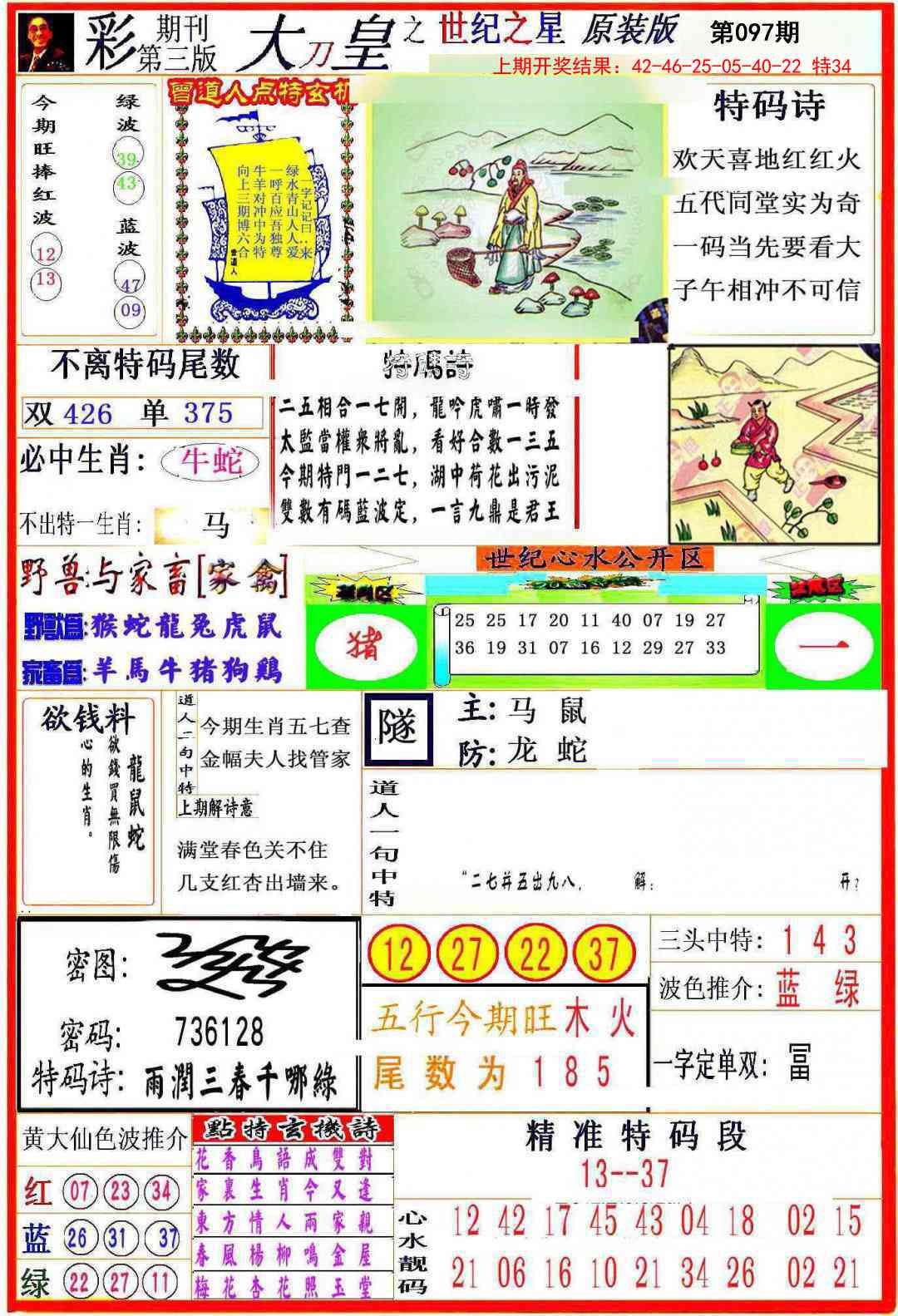 2025097期大刀皇之(世纪之星)