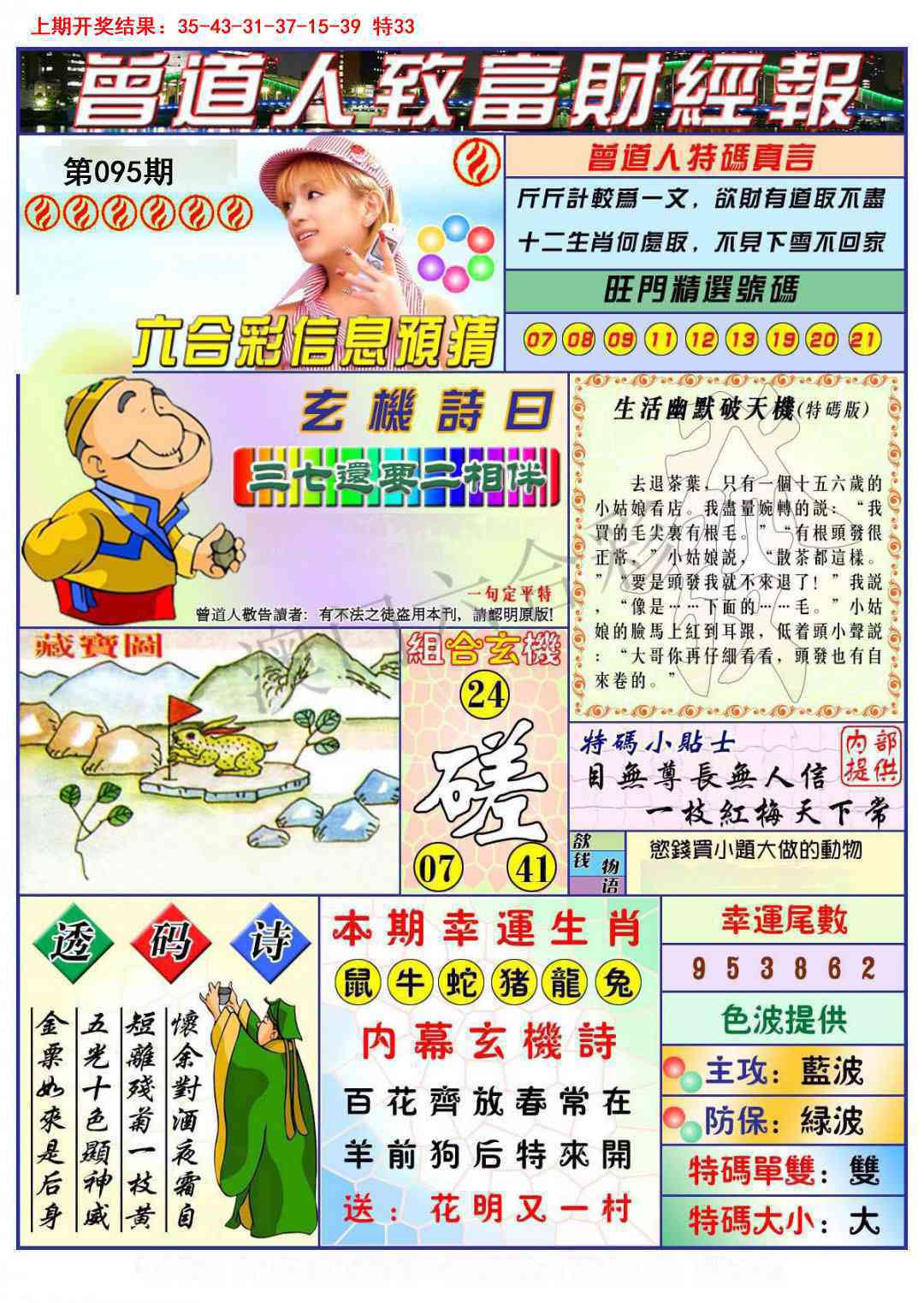 2025095期曾道人致福财经