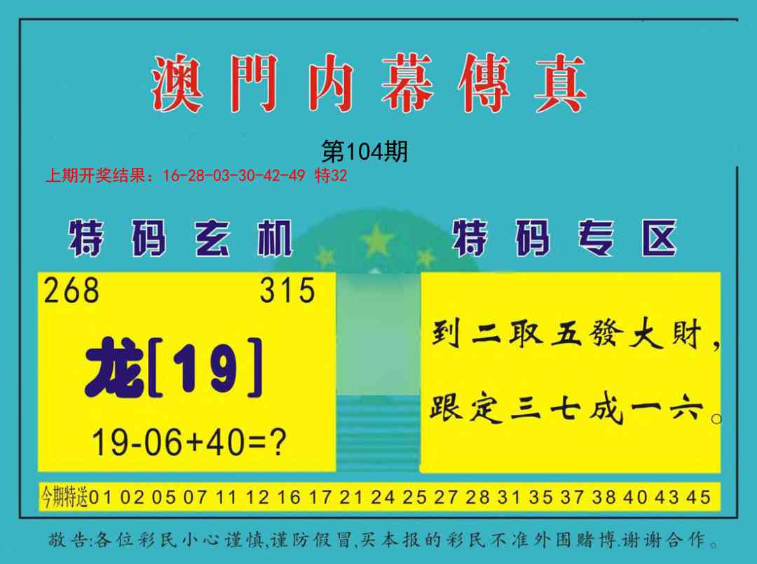 2025104期内幕传真