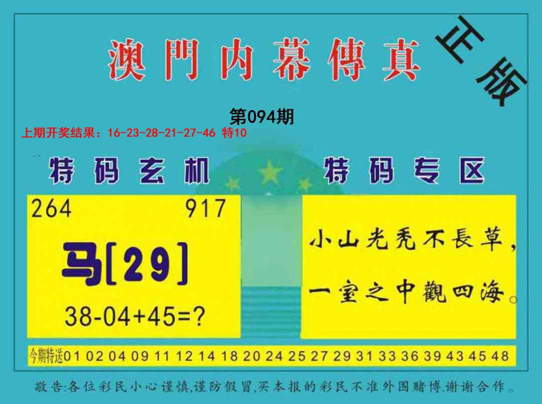 2025094期内幕传真