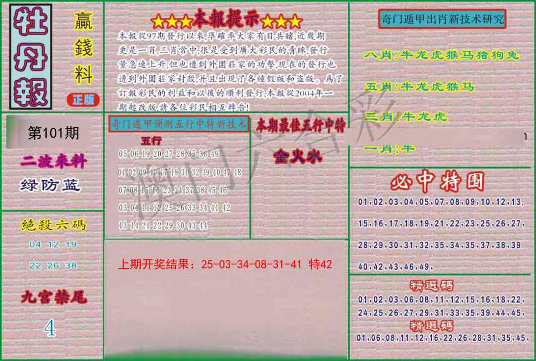 2025101期牡丹报