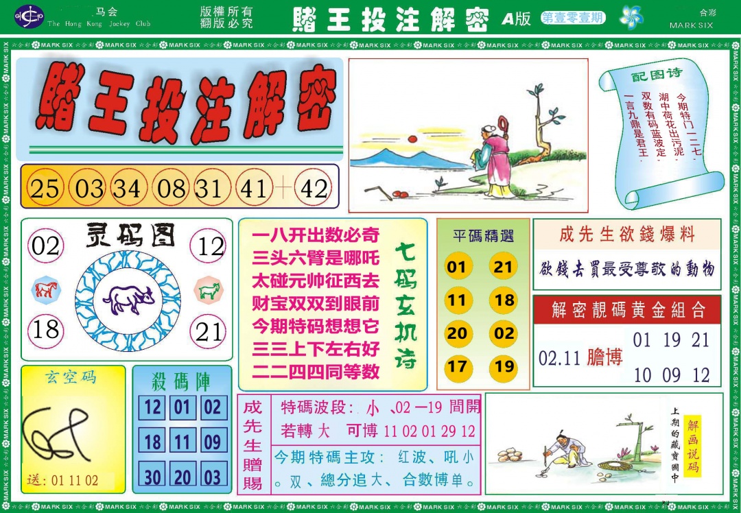 2025101期赌王投注解密