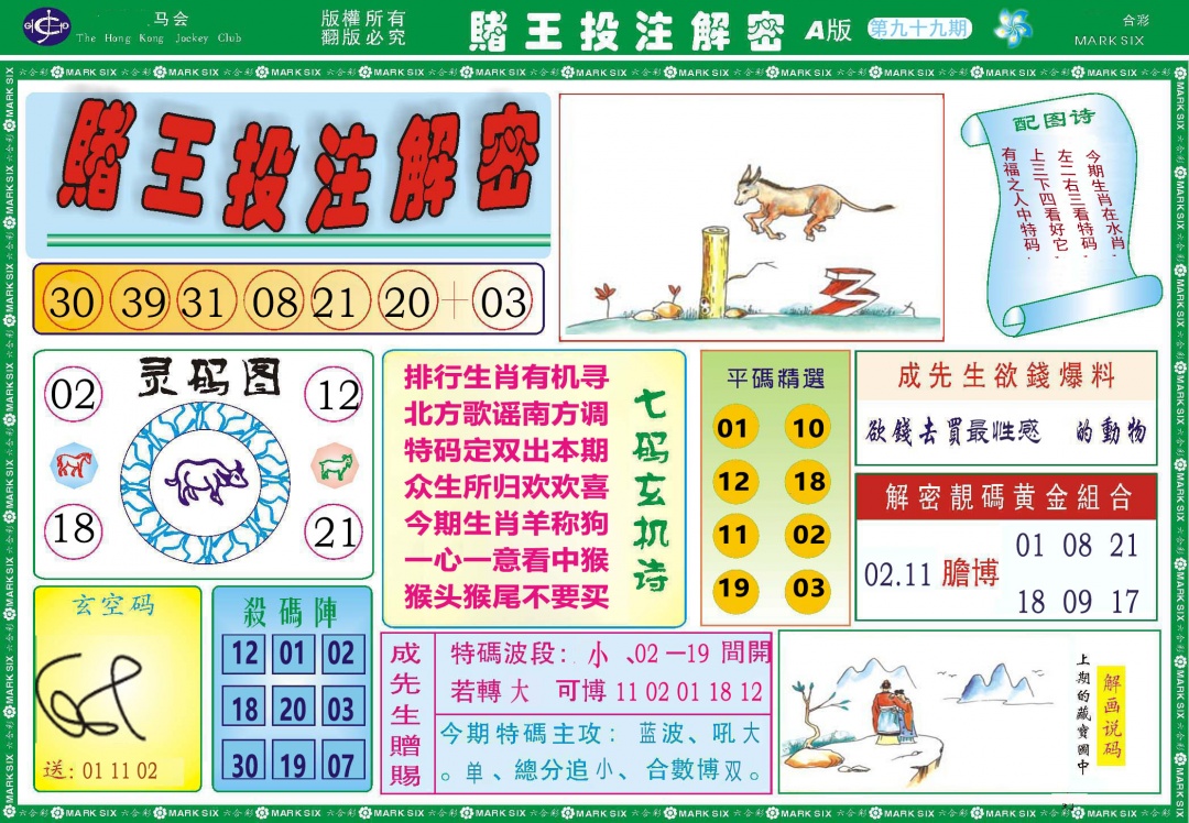 2025099期赌王投注解密