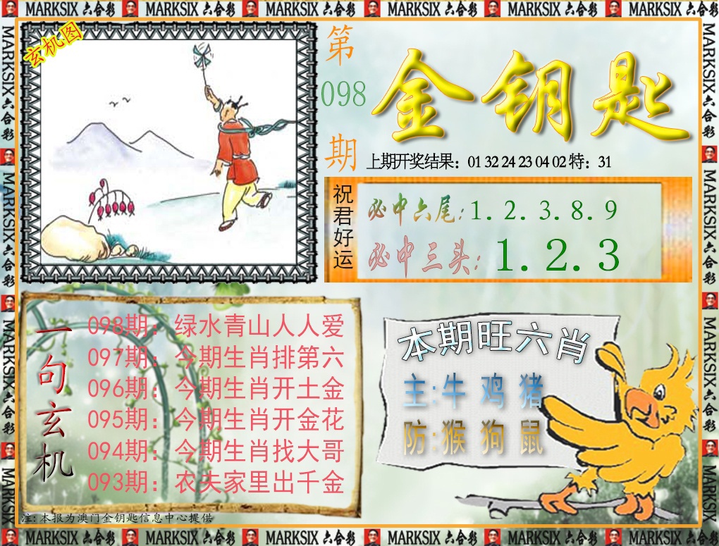 2025098期金钥匙